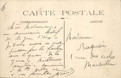 CPA Aix en Provence Statue de Mirabeau Cour de la Mairie 