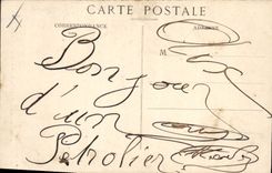 CPA Aix en Provence Statue de Mirabeau dans la Cour de la Mairie 