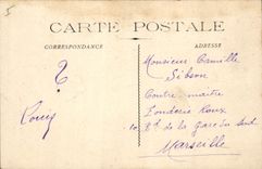 CPA Aix en Provence Statue de Mirabeau Cour de la Mairie 