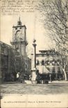 CPA Aix en Provence Place de la Mairie Tour de l'Horloge 