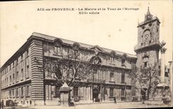 CPA Aix en Provence La Mairie et la Tour de l'Horloge 