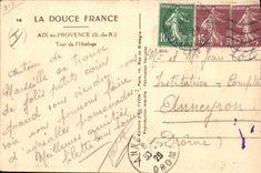 CPA La Douce France Aix en Provence B du R Tour de l'Horloge 