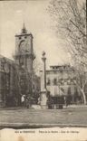 CPA Aix en Provence Place de la Mairie Tour de l'Horloge 