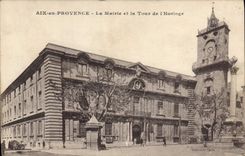 CPA Aix en Provence La Mairie et la Tour de l'Horloge 