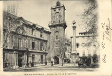 CPA Aix en Provence Hotel de Ville & Beffroi 