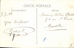 CPA Aix en Provence Cour de l'Hotel de Ville Statue de Mirabeau 