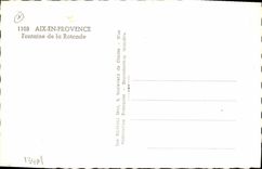 CPA Aix en Provence Fontaine de la Rotonde 