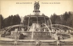 CPA Aix en Provence Fontaine de la Rotonde 