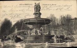 CPA Aix en Provence Fontaine de la Rotonde 