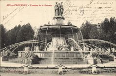 CPA Aix en Provence Fontaine de la Rotonde 
