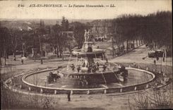 CPA Aix en Provence La Fontaine monumentale 