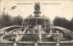 CPA Aix en Provence Fontaine de la Rotonde 