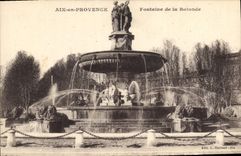 CPA Aix en Provence Fontaine de la Rotonde 