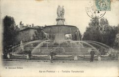 CPA Aix en Provence Fontaine Monumentale 