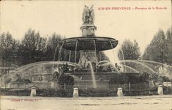 CPA Aix en Provence Fontaine de la Rotonde 