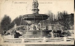CPA Aix en Provence Fontaine de la Rotonde 