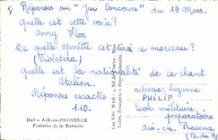 CPA Aix en Provence Fontaine de la Rotonde 