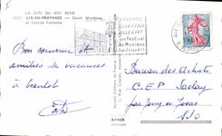 CPA La Cite du Roy Rene Aix en Provence Cours Mirabeau et Grand Fontaine 