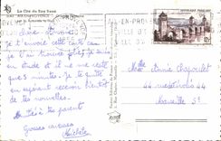 CPA La Cite du Roy Rene Aix en Provence Grande Fontaine sur la Rotonde la Nuit 