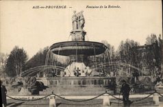 CPA Aix en Provence Fontaine de la Rotonde 