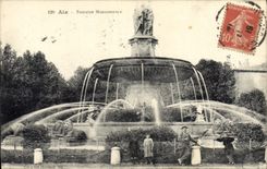 CPA Aix Fontaine Monumentale 