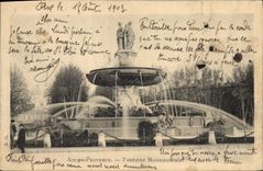 CPA Aix en Provence Fontaine Monumentale 