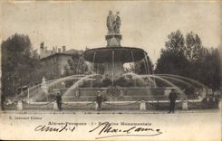 CPA Aix en Provence Fontaine Monumentale 