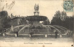 CPA Aix en Provence Fontaine Monumentale 