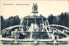 CPA Aix en Provence Fontaine de la Rotonde 