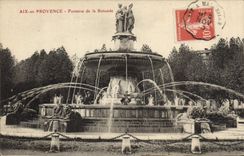 CPA Aix en Provence Fontaine de la Rotonde 