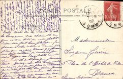 CPA Amiens Cathedrale Portail St Christophe