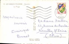 CPA Les Sables d'Olonne Vendee la Plage