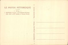 CPA Le Poitou Pittoresque Poitiers Vienne La Cathedrale St Pierre et L'Ancien Eveche 