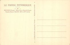 CPA Le Poitou Pittoresque Poitiers Vienne Eglise Notre Dame la Grande Facade Ouest et Sud 