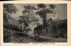 CPA Ancien Guerande Le Bas Mail et les Remparts 