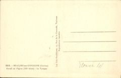 CPA Beaulieu sur Dordogne Correze Portail de l'Eglise Le Tympan