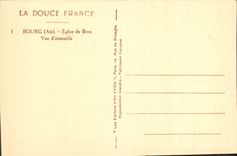 CPA La Douce France Bourg Ain Eglise de Brou Vue d'ensemble 