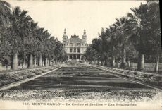 CPA Monte Carlo Le Casino et Jardins Les Boulingrins 