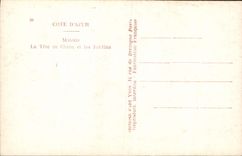 CPA Cote d'Azur Monaco La Tete de Chien et les Jardins 