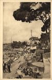CPA La Douce France Cote d'Azur Juan les Pins Alpes Maritimes Bain de Soleil 