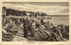 CPA Juan les pins la Plage 