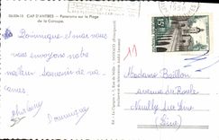 CPM Cap D'Antibes Panorama sur la Plage de la Caroupe 