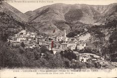 CPA Luceram Vue generale Cime de Braus et Col de l'Abie Environs de Nice 