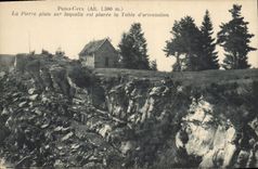 CPA Piera Cava La Pierre plate sur laquelle est placee la Table d'orientation 