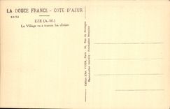 CPA La Douce France Cote d'Azur Eze AM Le Village vu a travers les olivers