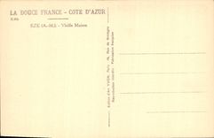 CPA La Douce France Cote d'Azur Eze AM Vieille Maison