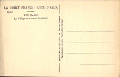 CPA La Douce France Cote d'Azur Eze AM Le Village vu a travers les olivers