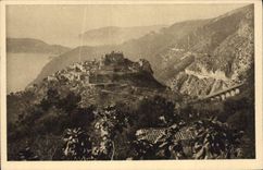 CPA La Douce France Cote d'Azur Eze Le Village au soleil Levant 