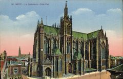 CPA Metz La Cathedrale Cote Est 
