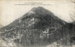 CPA L'Auvergne Pittoresque Montagnes du Cantal Puy de Lusclade 